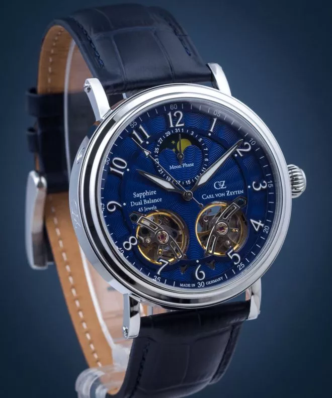 Reloj para hombres Carl von Zeyten Murg Twin Balance Automatic CVZ0054BLS