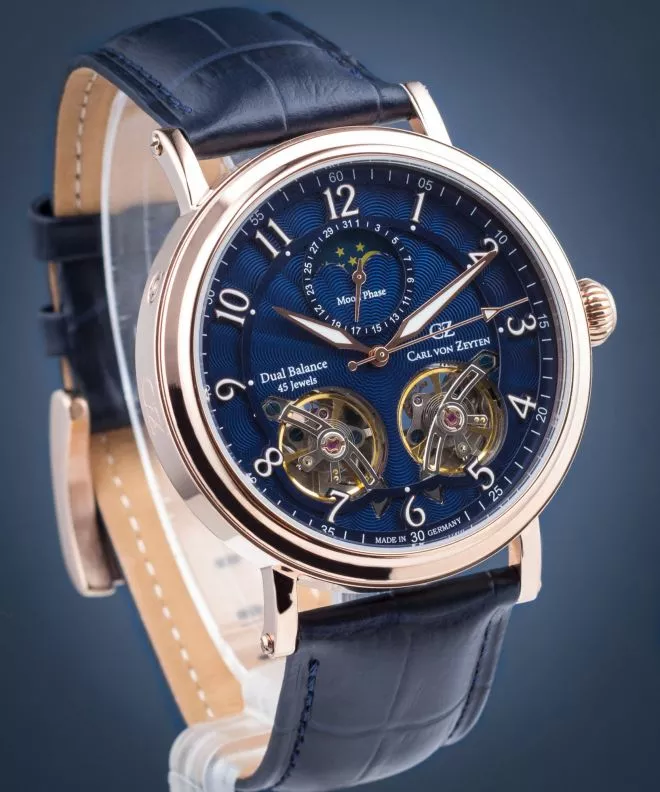 Reloj para hombres Carl von Zeyten Murg Twin Balance Automatic CVZ0054RBL