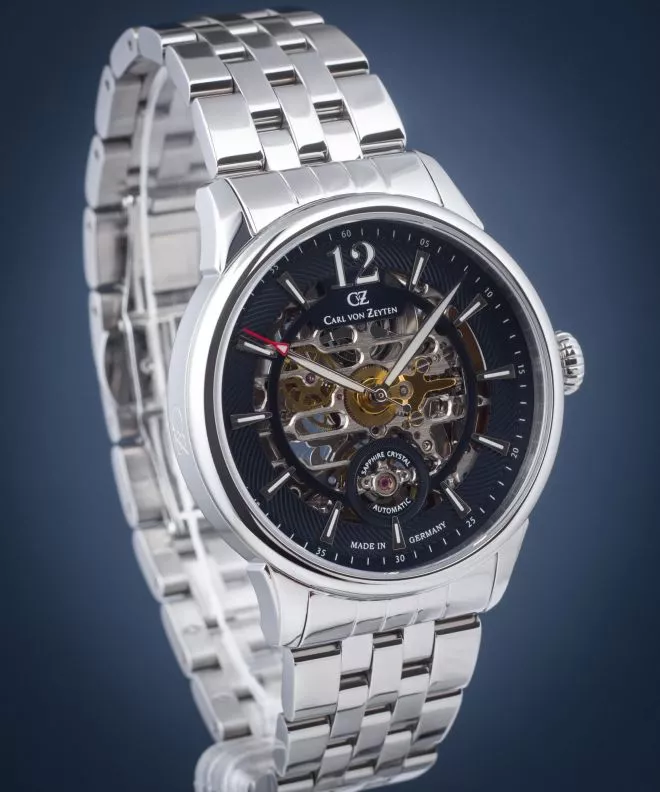 Reloj para hombres Carl von Zeyten Schramberg Skeleton Limited Edition CVZ0080BLMS