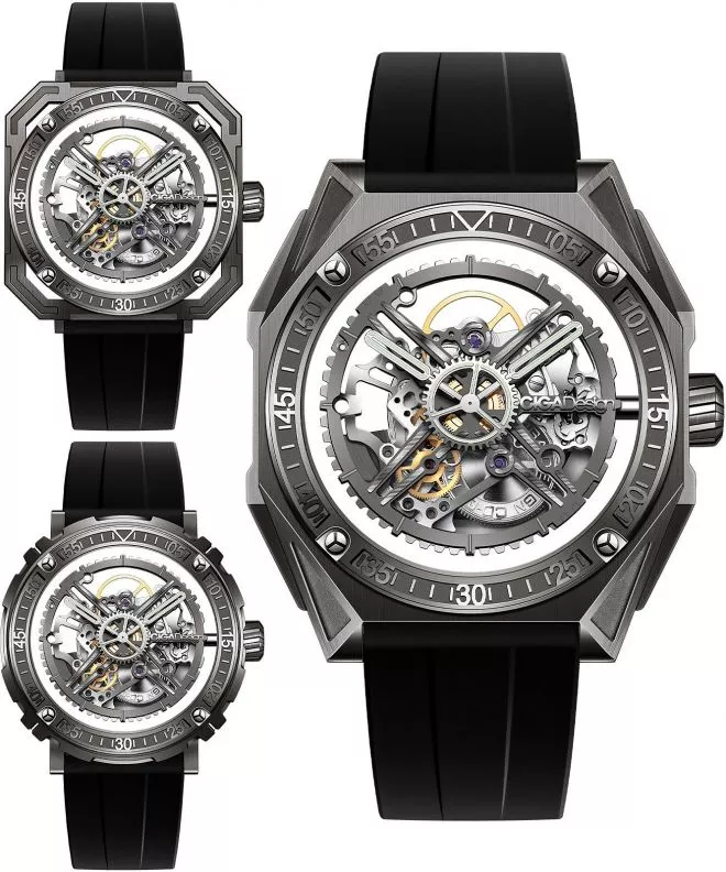 Reloj para hombres Ciga Design M Series Magician Titanium SET M051-TT01-W6B