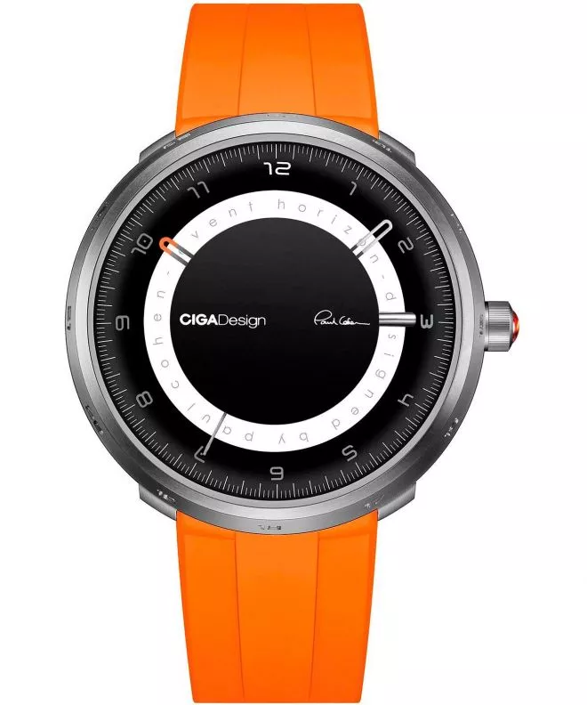 Reloj para hombres Ciga Design U-Series Black Hole Titanium Mechanical SET U021-TB02-W3S6O