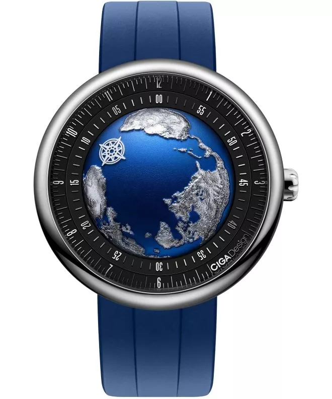 Reloj para hombres Ciga Design U Series Blue Planet II Atlantic Titanium Automatic GPHG 2021 U039-TU01-W6U