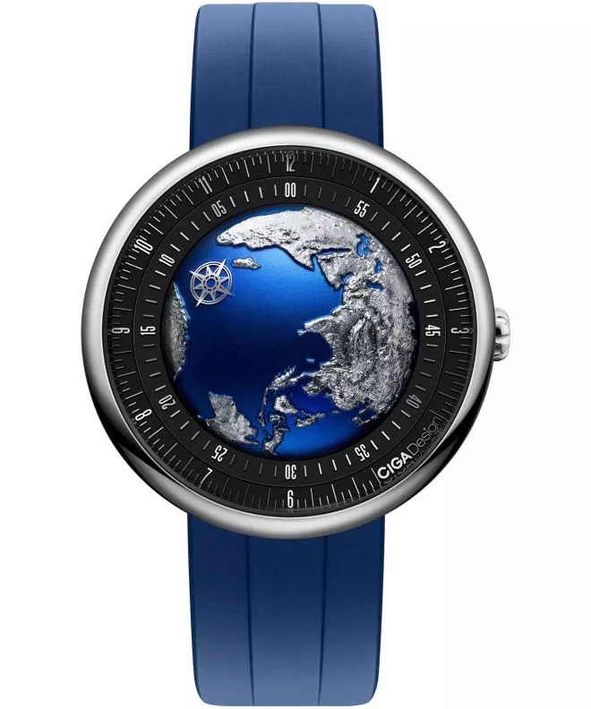 Reloj para hombres Ciga Design U Series Blue Planet II Automatic GPHG 2021 U038-SU01-6U