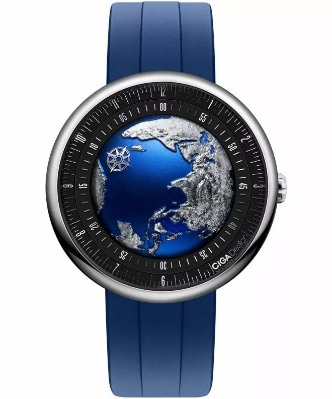 Reloj para hombres Ciga Design U Series Blue Planet II Titanium Automatic GPHG 2021 U038-TU01-6U