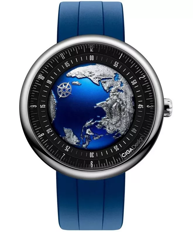 Reloj para hombres Ciga Design U Series Blue Planet II Astronomy GPHG 2021 U033-SU01-W6U