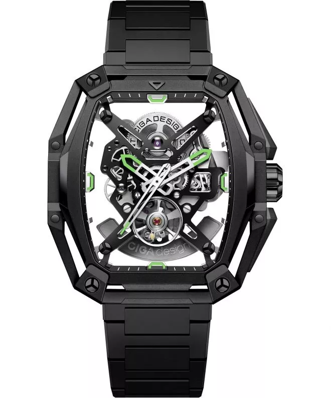 Reloj para hombres Ciga Design Z Series Hunter Skeleton Automatic Z035-BB01-W1B