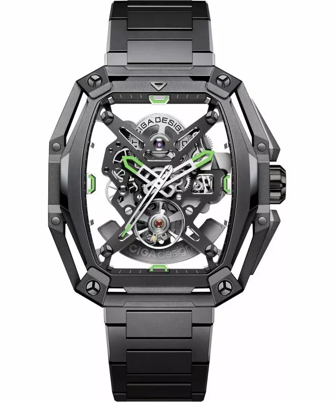Reloj para hombres Ciga Design Z Series Hunter Skeleton Automatic Z035-GG01-W1G