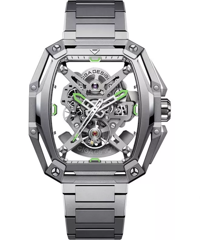 Reloj para hombres Ciga Design Z Series Hunter Skeleton Automatic Z035-SS01-W1S