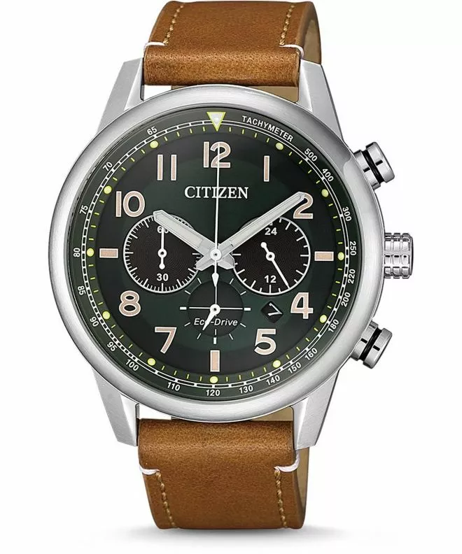 Reloj para hombres Citizen Leather Eco-Drive Chronograph CA4420-21X