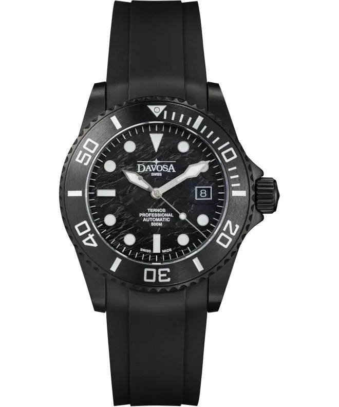 Reloj para hombres Davosa Ternos Professional Black Rock Automatic Limited Edition 161.583.02