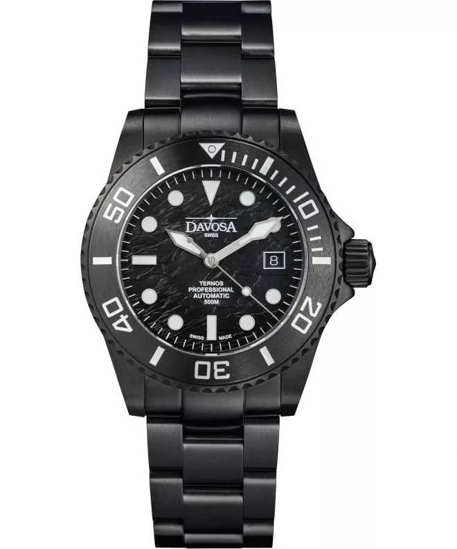 Reloj para hombres Davosa Ternos Professional Black Rock Automatic Limited Edition 161.583.20