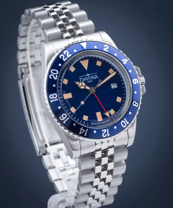 Reloj para hombres Davosa Vintage Diver GMT 163.500.40
