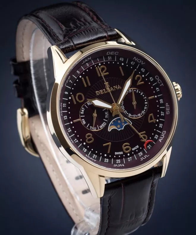 Reloj para hombres Delbana Retro Moonphase 42601.646.6.104