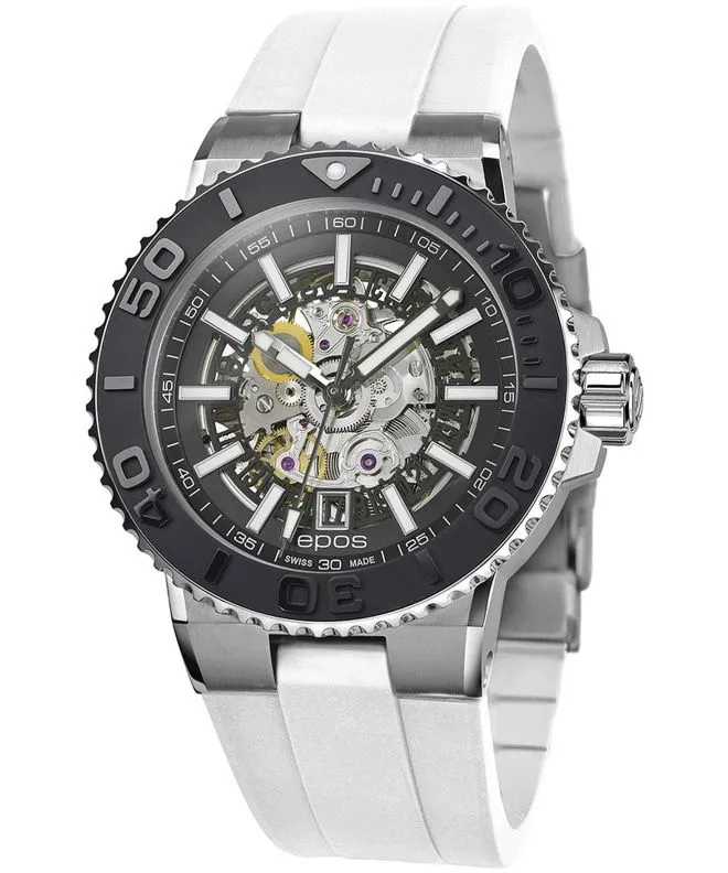 Reloj para hombres Epos Sportive Diver Skeleton Automatic 3441.135.25.15.50