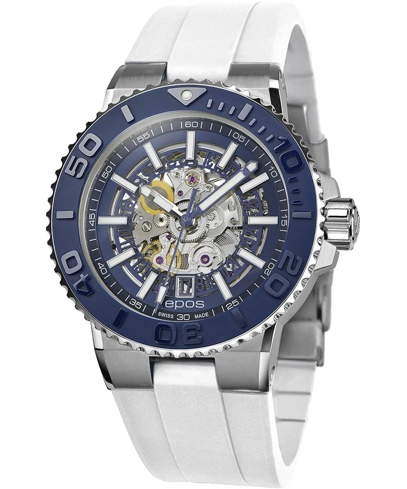 Reloj para hombres Epos Sportive Diver Skeleton Automatic 3441.135.26.16.50