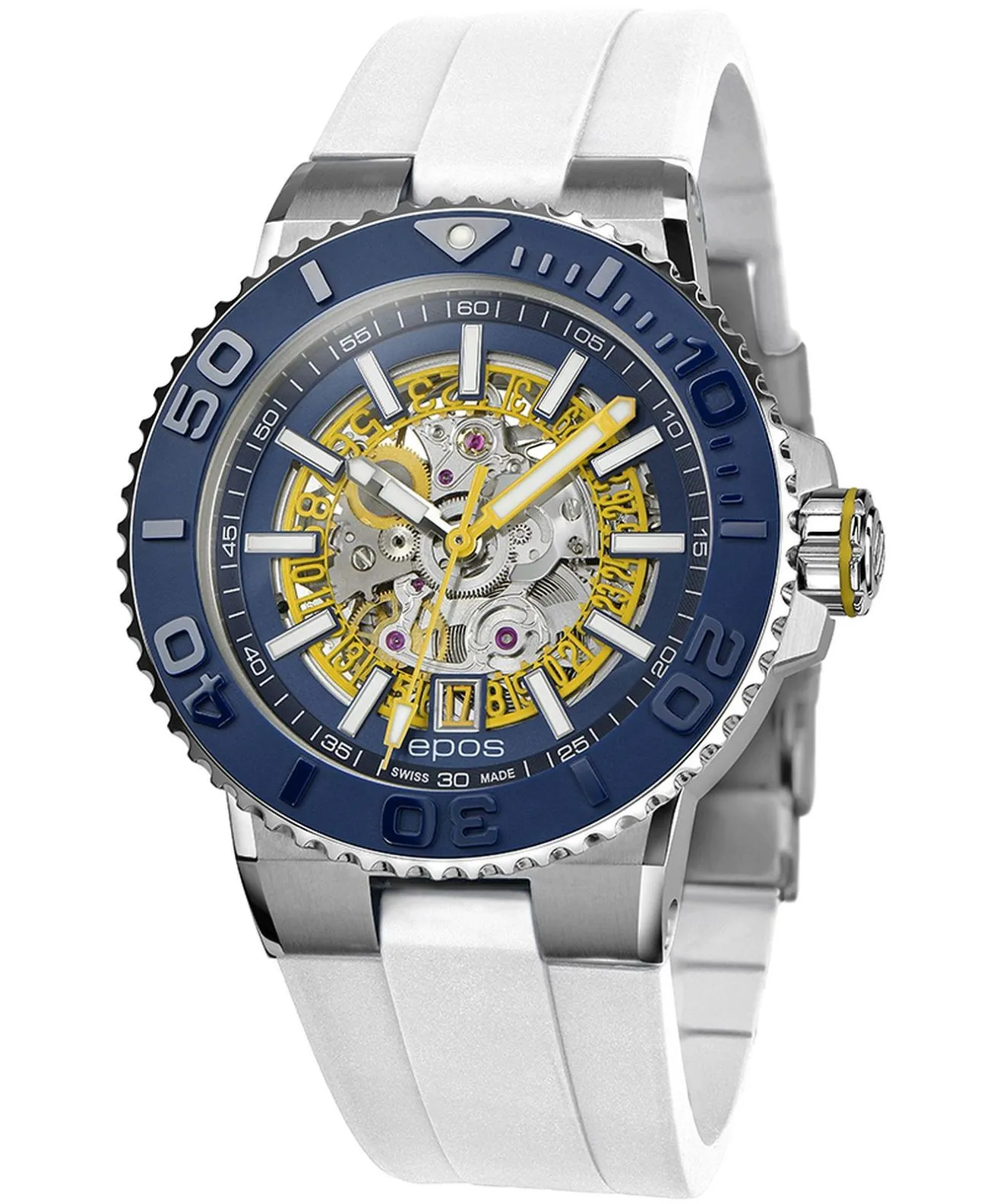 Reloj para hombres Epos Sportive Diver Skeleton Automatic 3441.135.96.16.50