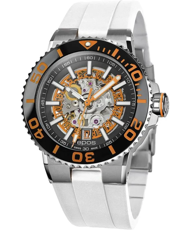 Reloj para hombres Epos Sportive Diver Skeleton Automatic 3441.135.99.15.50