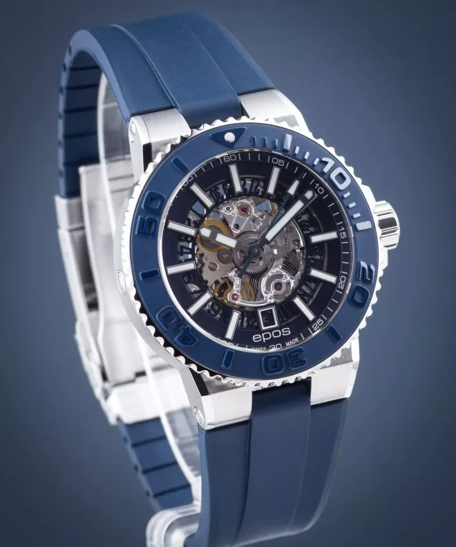 Reloj para hombres Epos Sportive Diver Skeleton Automatic 3441.135.26.16.56