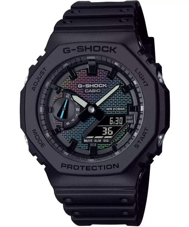 Reloj para hombres Casio G-Shock Classic 2100 Series Rainbow Brick Wall GA-2100RW-1AER
