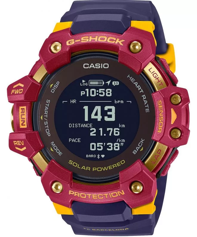 Reloj para hombres Casio G-Shock G-Squad Matchday FC Barcelona Limited Edition GBD-H1000BAR-4ER