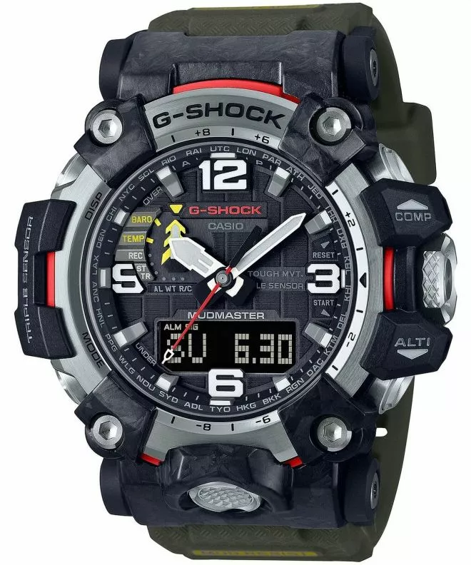 Reloj para hombres Casio G-Shock Master of G Mudmaster Carbon Core Guard GWG-2000-1A3ER