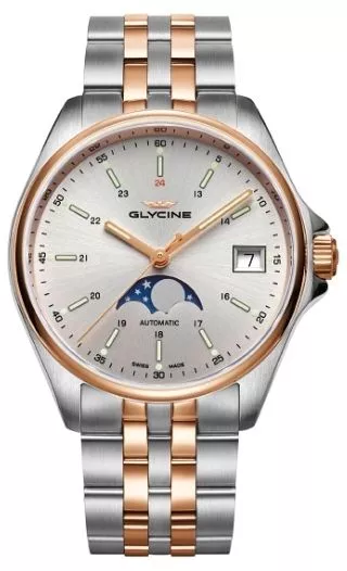 Reloj para hombres Glycine Combat Classic Moon Phase Automatic GL0194
