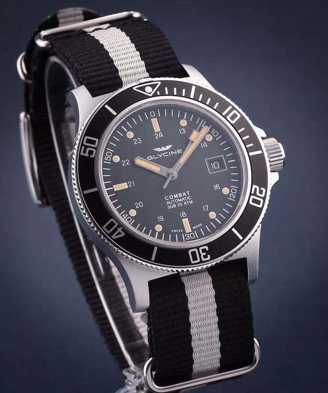 Reloj para hombres Glycine Combat Sub 42 Phanton Automatic GL0083