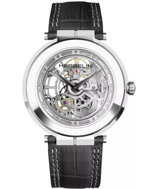 Reloj para hombres Herbelin Newport Slim Mechanical Skeleton Limited Edition 1222SQ75 (1222/SQ75)