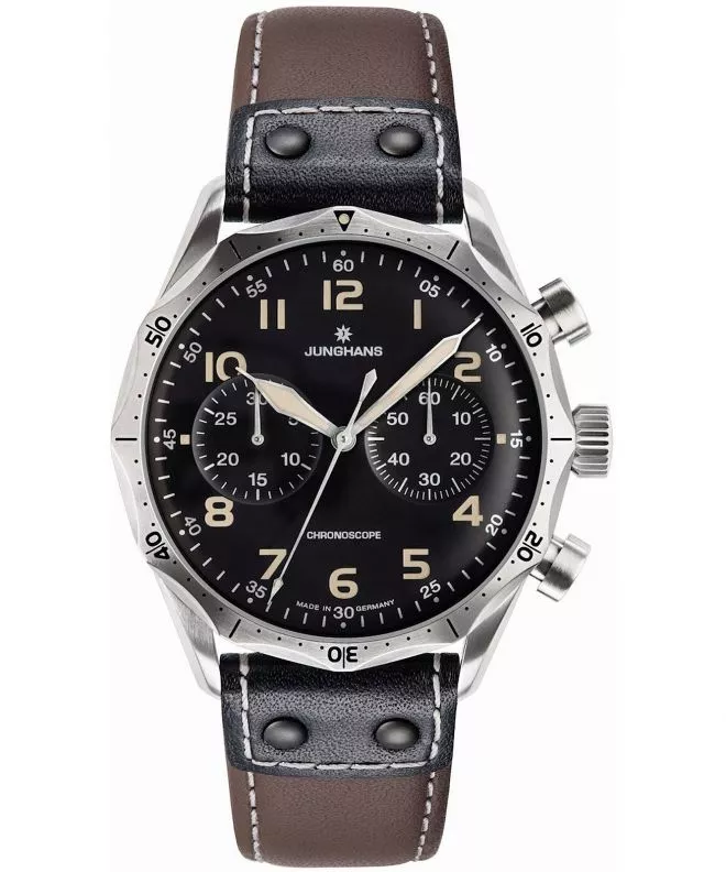 Reloj para hombres Junghans Meister Pilot Automatic Chronograph 027/3591.00