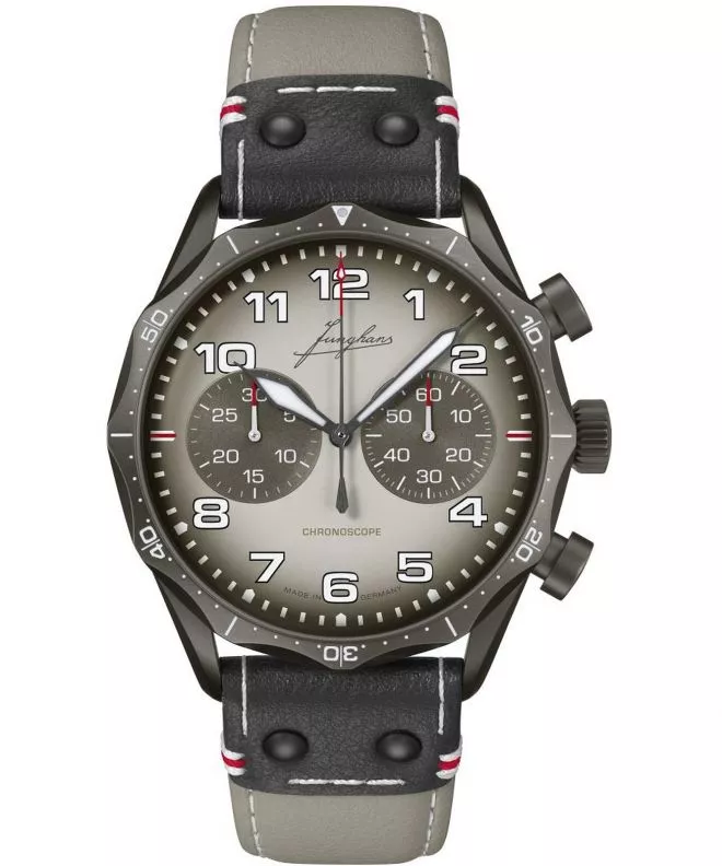 Reloj para hombres Junghans Meister Pilot Chronoscope Desert 027/3398.00