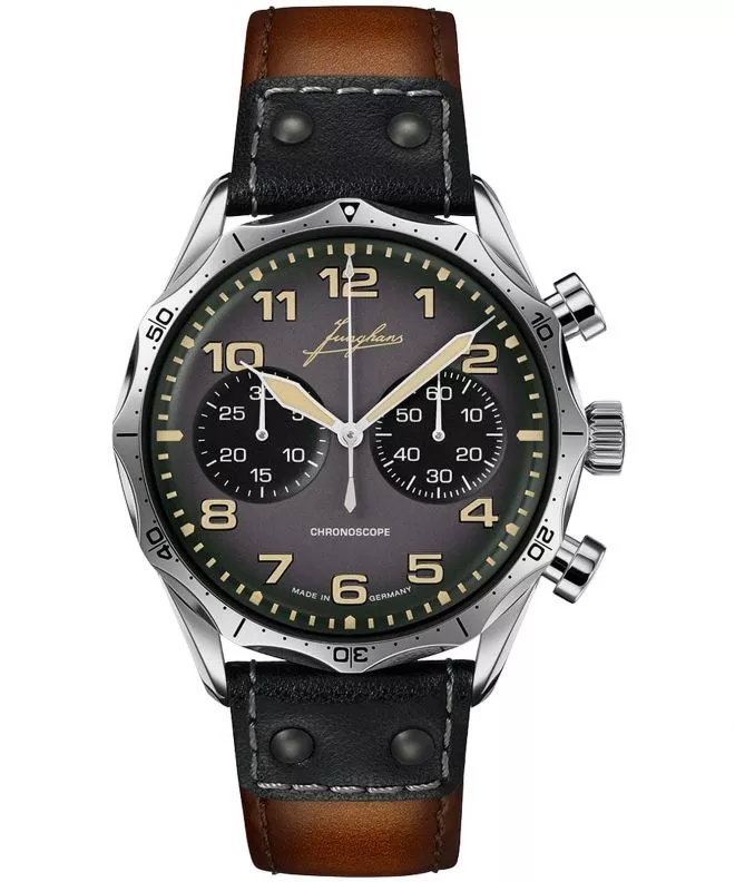 Reloj para hombres Junghans Pilot Chronoscope 027/3493.00