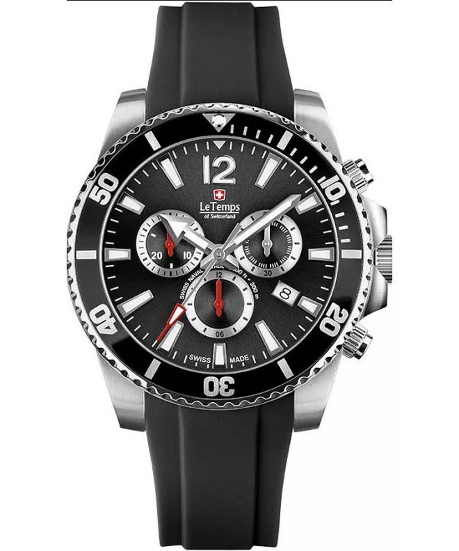 Reloj para hombres Le Temps Swiss Naval Patrol Chronograph LT1044.01BR01