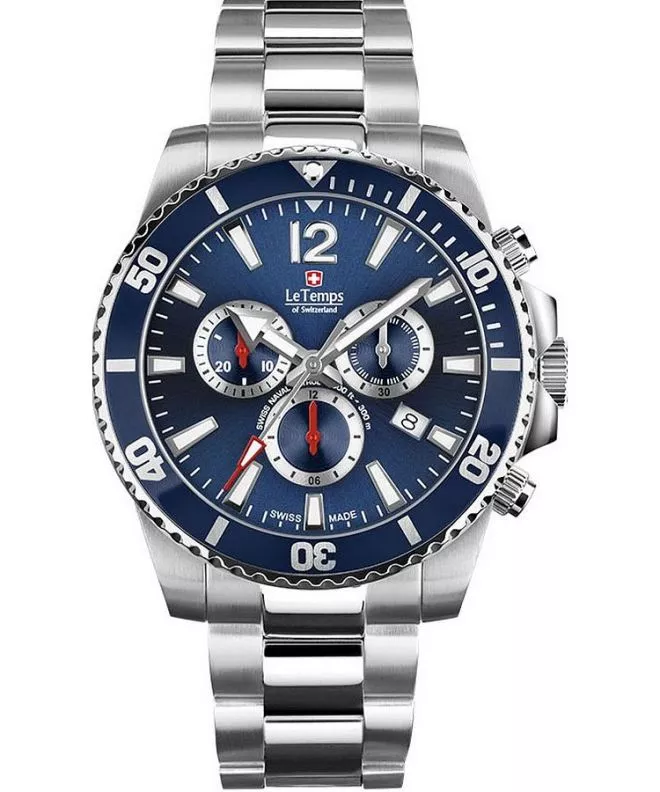 Reloj para hombres Le Temps Swiss Naval Patrol Chronograph LT1044.03BS01