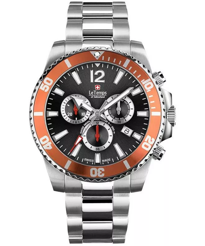 Reloj para hombres Le Temps Swiss Naval Patrol Chronograph LT1044.14BS01