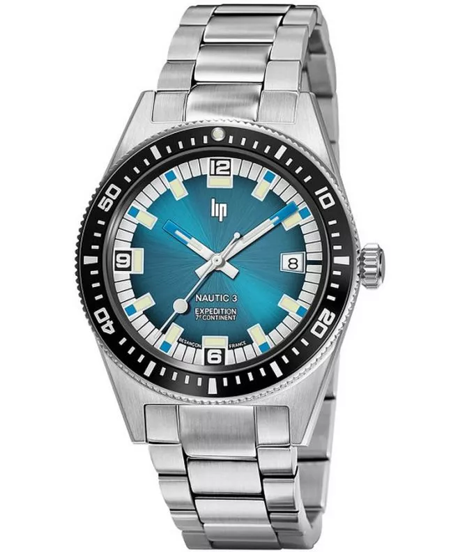 Reloj para hombres Lip Nautic 3 Automatique 7E Continent Limited Edition 670096