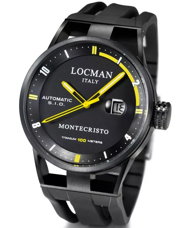 Reloj para hombres Locman Montecristo Automatic Titanium 0511BKBKFYL0GOK