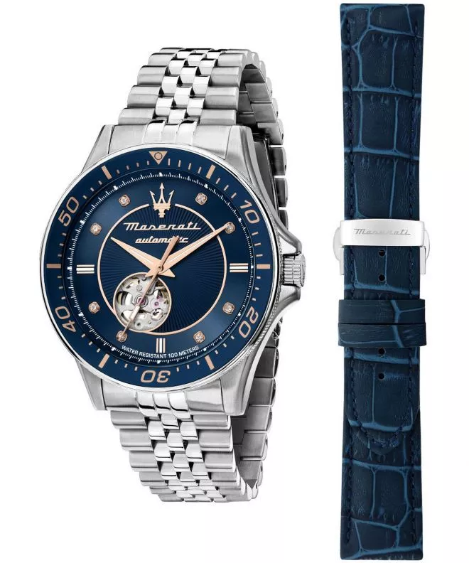 Reloj para hombres Maserati Sfida Open Heart Automatic SET R8823140013