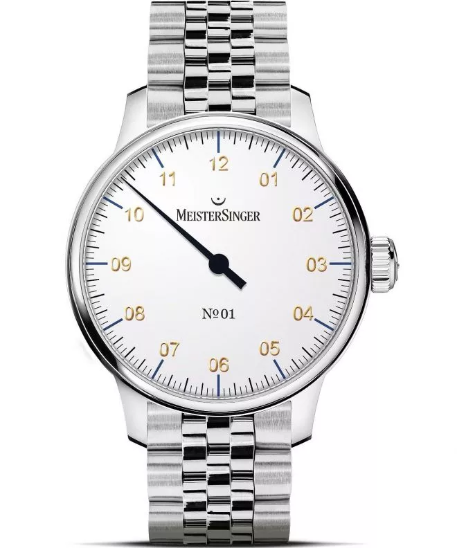 Reloj para hombres Meistersinger N°01 White AM3301G_MGB20