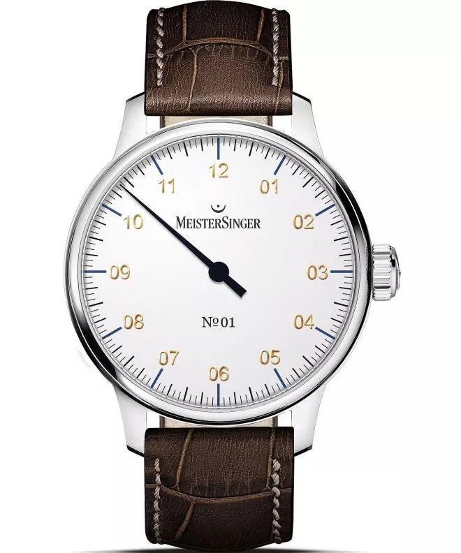 Reloj para hombres Meistersinger N°01 White AM3301G_SG02
