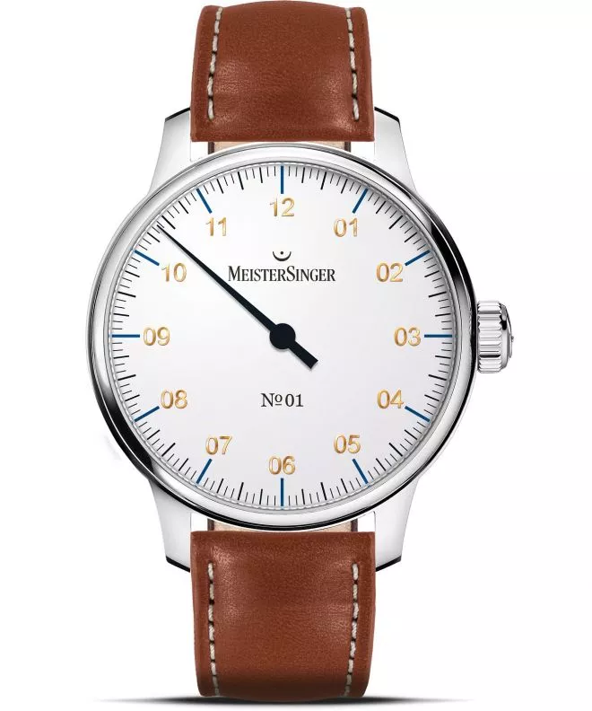 Reloj para hombres Meistersinger N°01 White AM3301G_SK03W