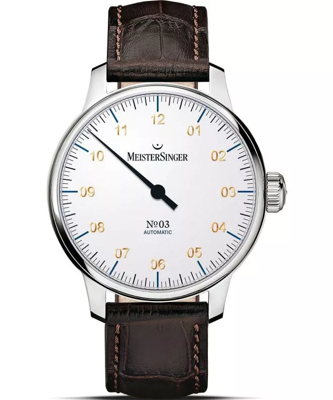 Reloj para hombres Meistersinger N°03 White Automatic AM901G_SG02