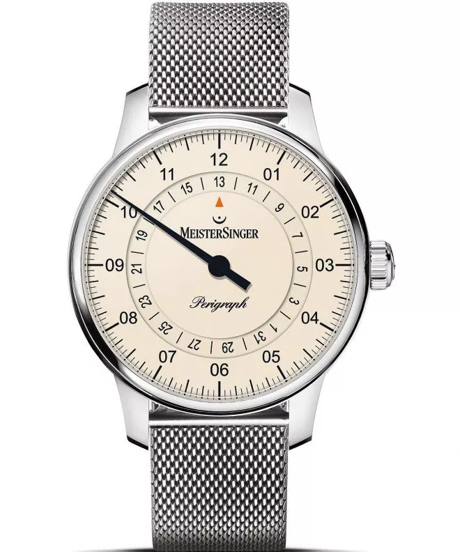 Reloj para hombres Meistersinger Perigraph - 38mm Ivory BM1103_MLN18