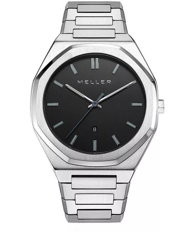 Reloj para hombres Meller Daren Black Silver 8PN-3.2SILVER