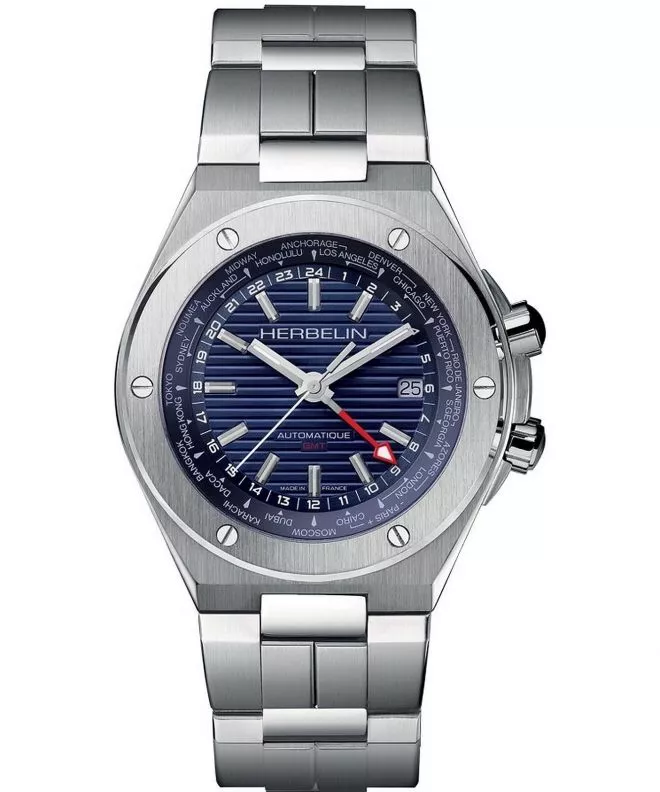 Reloj para hombres Herbelin Cap Camarat GMT Limited Edition 1445B15 (1445/B15)