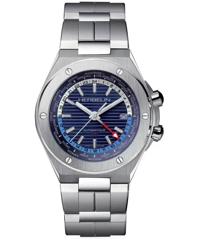 Reloj para hombres Herbelin Cap Camarat GMT Limited Edition 1445B25 (1445/B25)