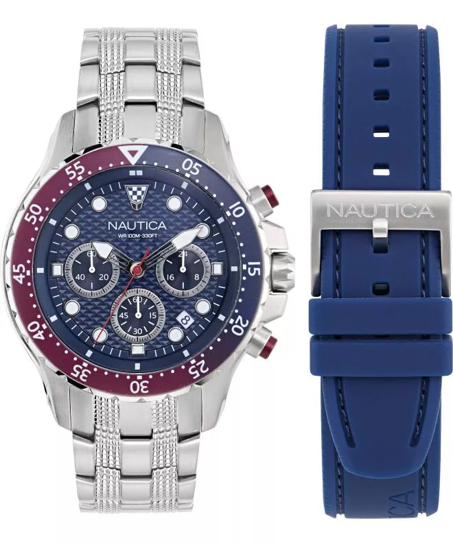Reloj para hombres Nautica Sporty Chronograph SET NAPNSF407