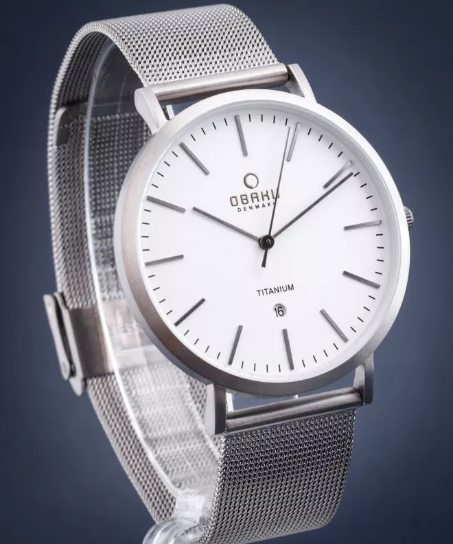 Reloj para hombres Obaku Havre Titanium V215GDTIMJ
