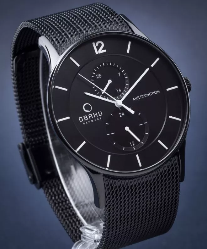 Reloj para hombres Obaku Multifunction V157GMBBMB