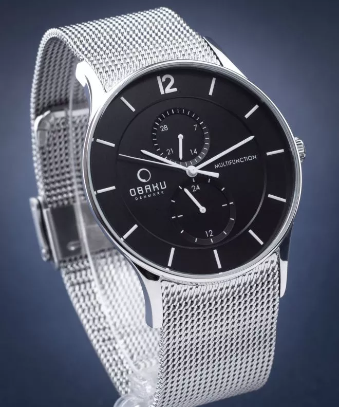 Reloj para hombres Obaku Multifunction V157GMCBMC