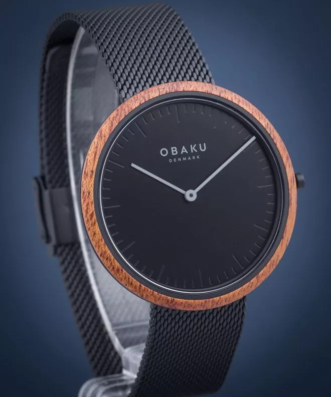 Reloj para hombres Obaku Trae Charcoal V245GXBBMB